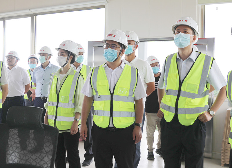 清遠市副市長李豐蒞臨谷城礦業調研指導